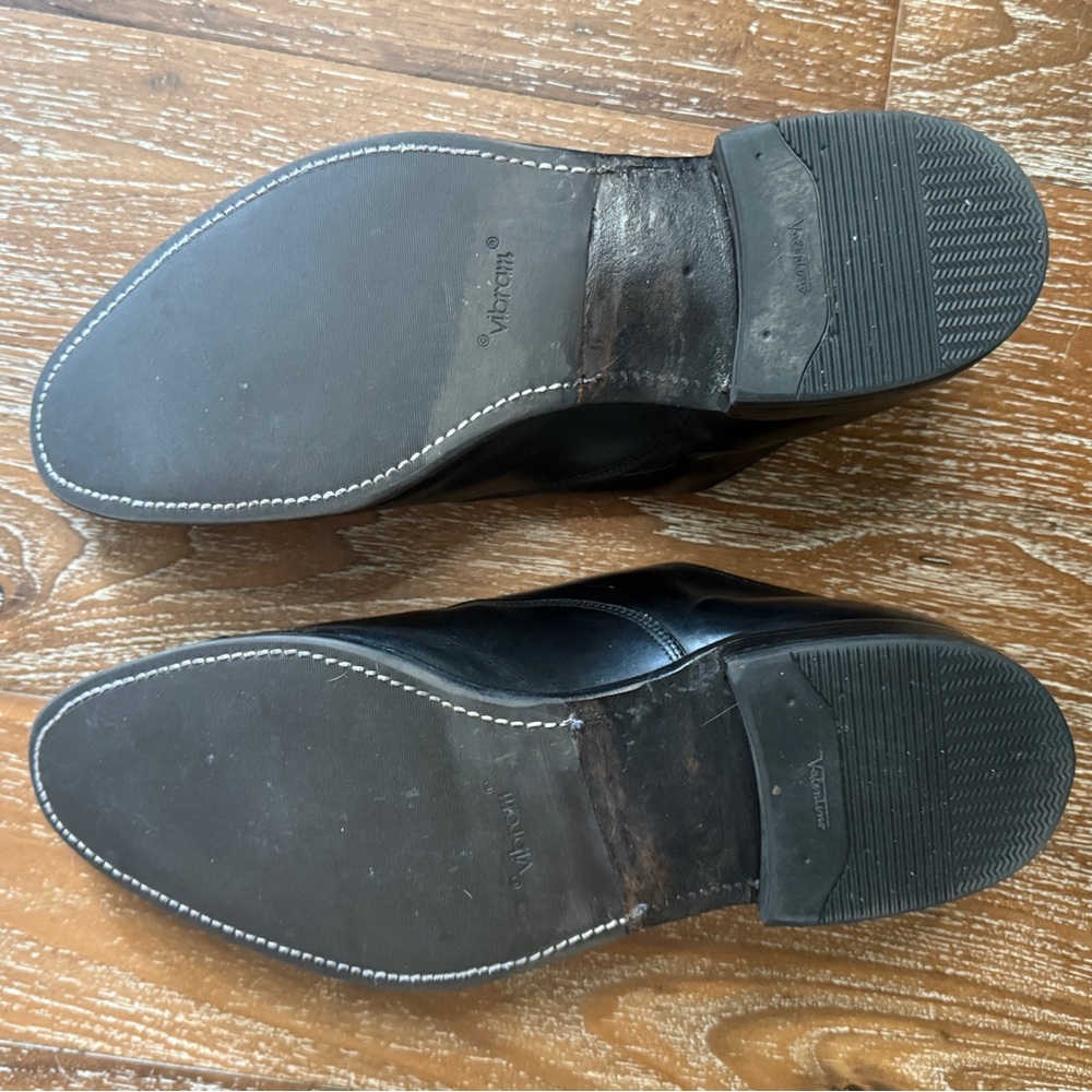 Allen Edmonds Black Leather Cap-Toe Oxfords - Picture 6 of 11